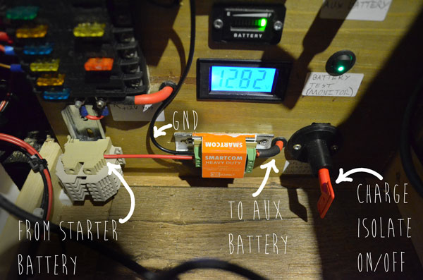 split charge connections