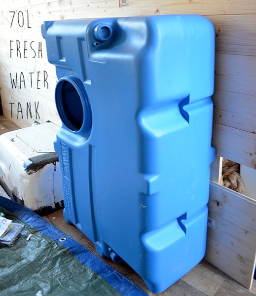 70L fresh water tank for campervan build