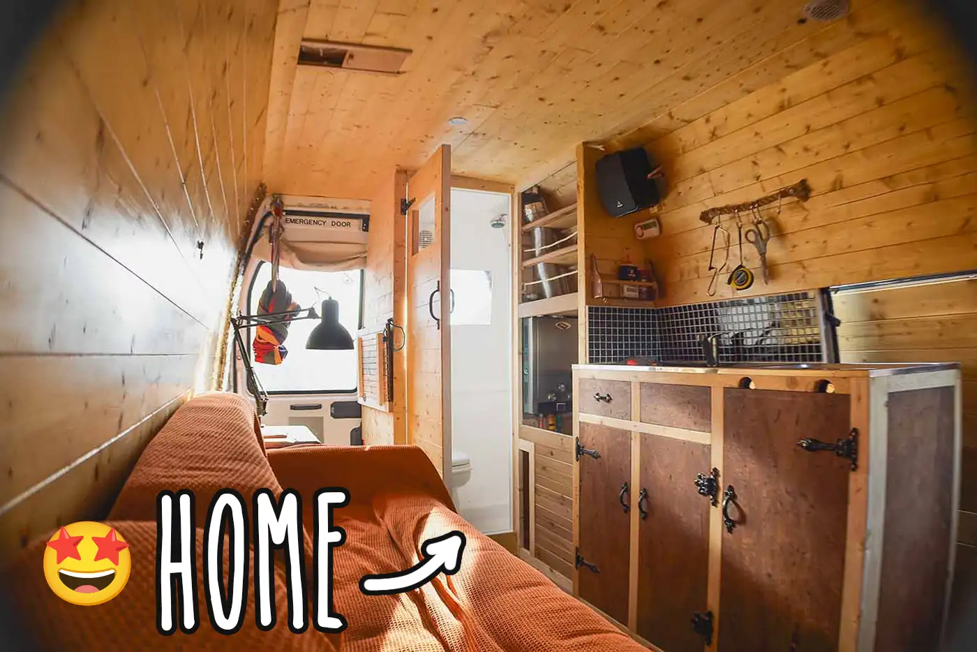 Finished van home after conversion